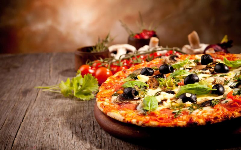 Crispy Cheese Pizza with Extra Extra Toppings